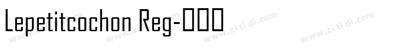 Lepetitcochon Reg字体转换